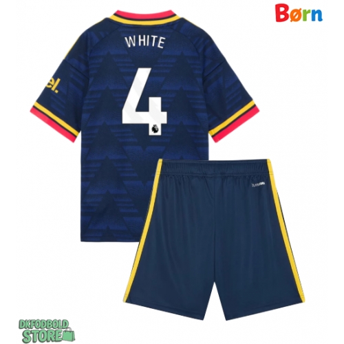 Arsenal Ben White #4 Replika Babytøj Udebanesæt Børn 2026-27 Kortærmet (+ Korte bukser)